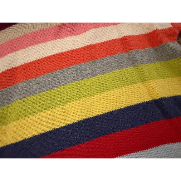 Baby Gap Toddler Rainbow Stripe Knit Sweater Crew Neck Multi Color 2T - Picture 2 of 4